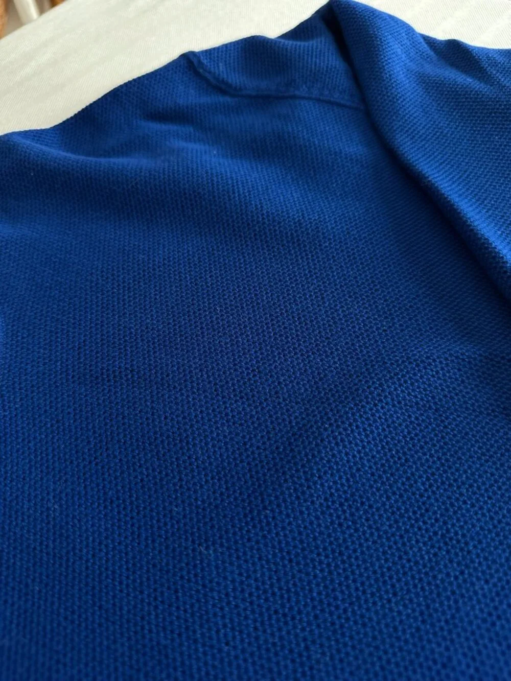 Banana Republic Men’s Organic Cotton Honeycomb Crew Sweater | Blue | XL